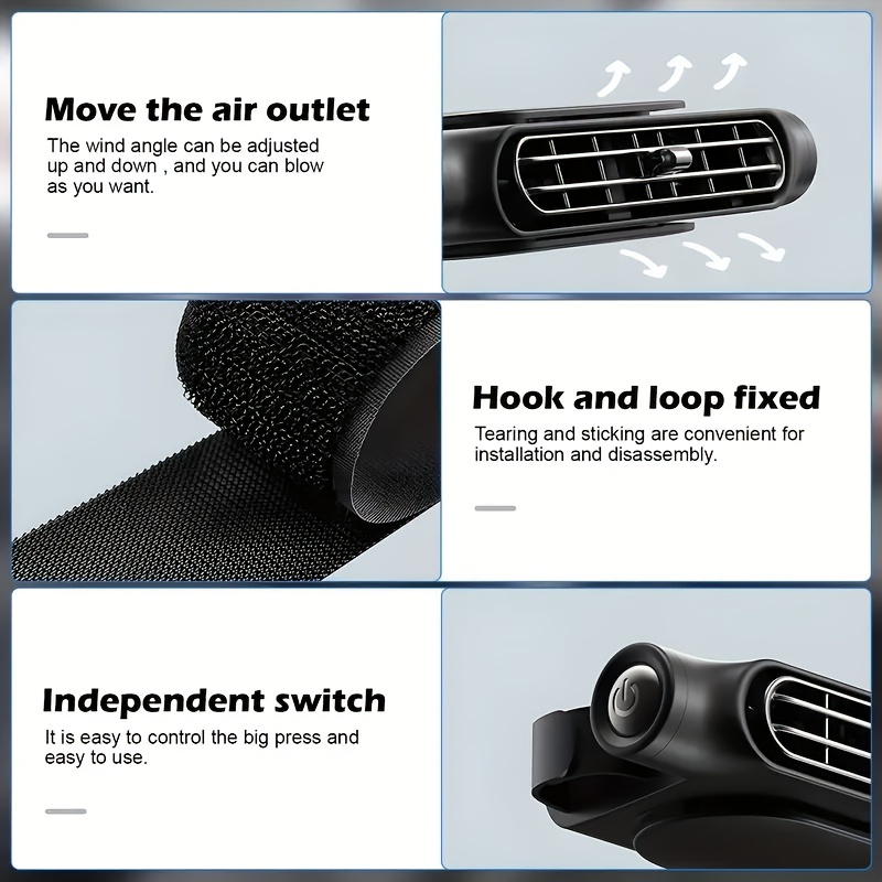 usb powered car seat cooling fan adjustable wind speed portable backseat cooler for suvs sedans rvs trucks instant from hot seats air circulation no battery required cooler portable air circulation adjustable fan usb powered fan details 3