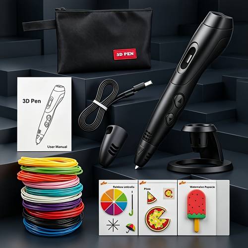 professional 3d printing pen with 6 speed settings 10 colors of pla filament each 5 meters totaling 50 meters 165 feet complete set 8 tracing board professional 3d printing pen