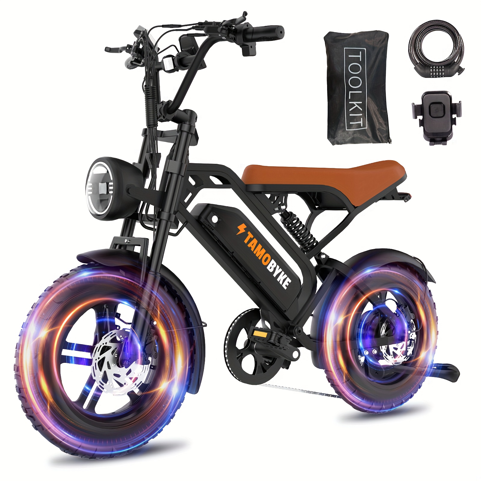       youth electric bicycle 4 inch tire electric bicycle 749w   motor 30 50 miles h 749 watt hour disassembly battery all terrain electric off road bicycle suitable for mountains snow sand       riding youth e motorized bicycle color   design   look removable battery     Product details 5