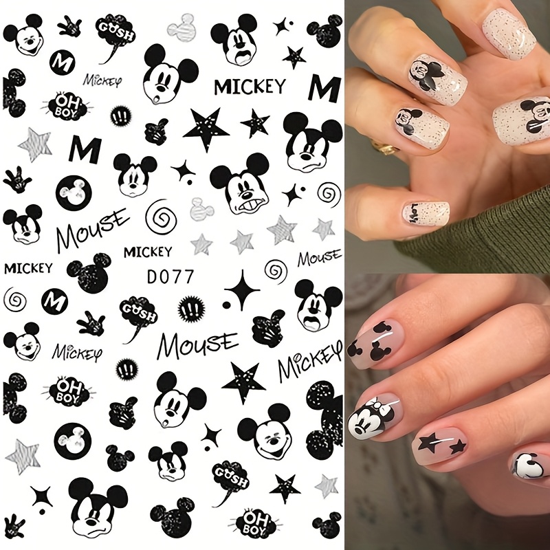 

Set Of 3 And Nail Stickers From Disney, Including Nail Supplies, Decorative Stickers For Cell Phone Cases, And Themed Stickers For Halloween, Valentine's Day, And Christmas Gifts.