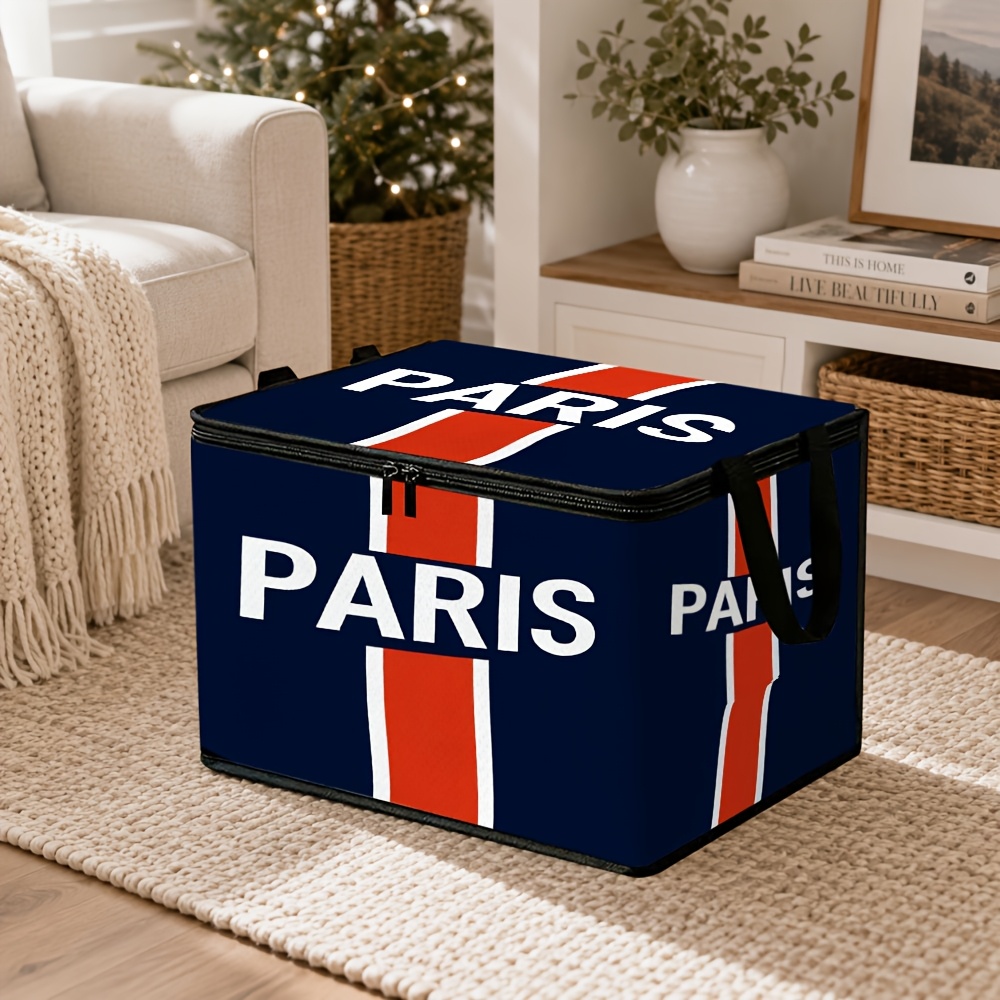 TEMU 1 Boîte de rangement pliable grande sur le thème de de , boîte de rangement durable et réutilisable, décoration intérieure parfaite pour de