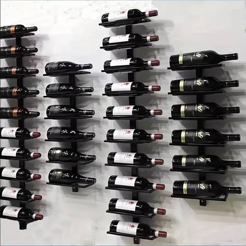wall mounted wine rack for bar creative red wine bottle display shelf