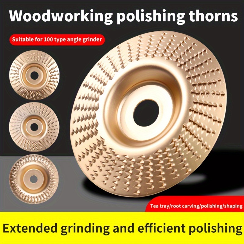 

1pc Grinder For Grinding And Polishing, Wooden Tea Tray, Carving Knife, Sculpting, Trimming, Woodworking, Carving And Polishing Disc