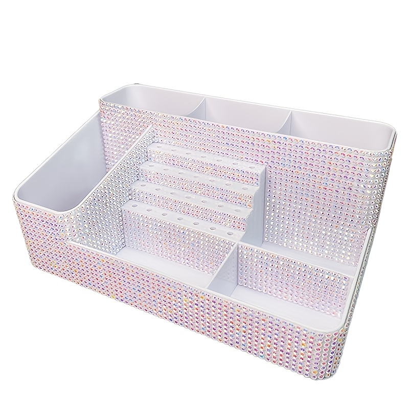 TEMU 1pc Nail Drill Holder, 28 Holes Nail Drill Bit Holder, Plastic Nail Drill Bits Organizer, Professional Nail Organizer And Storage Box Case For