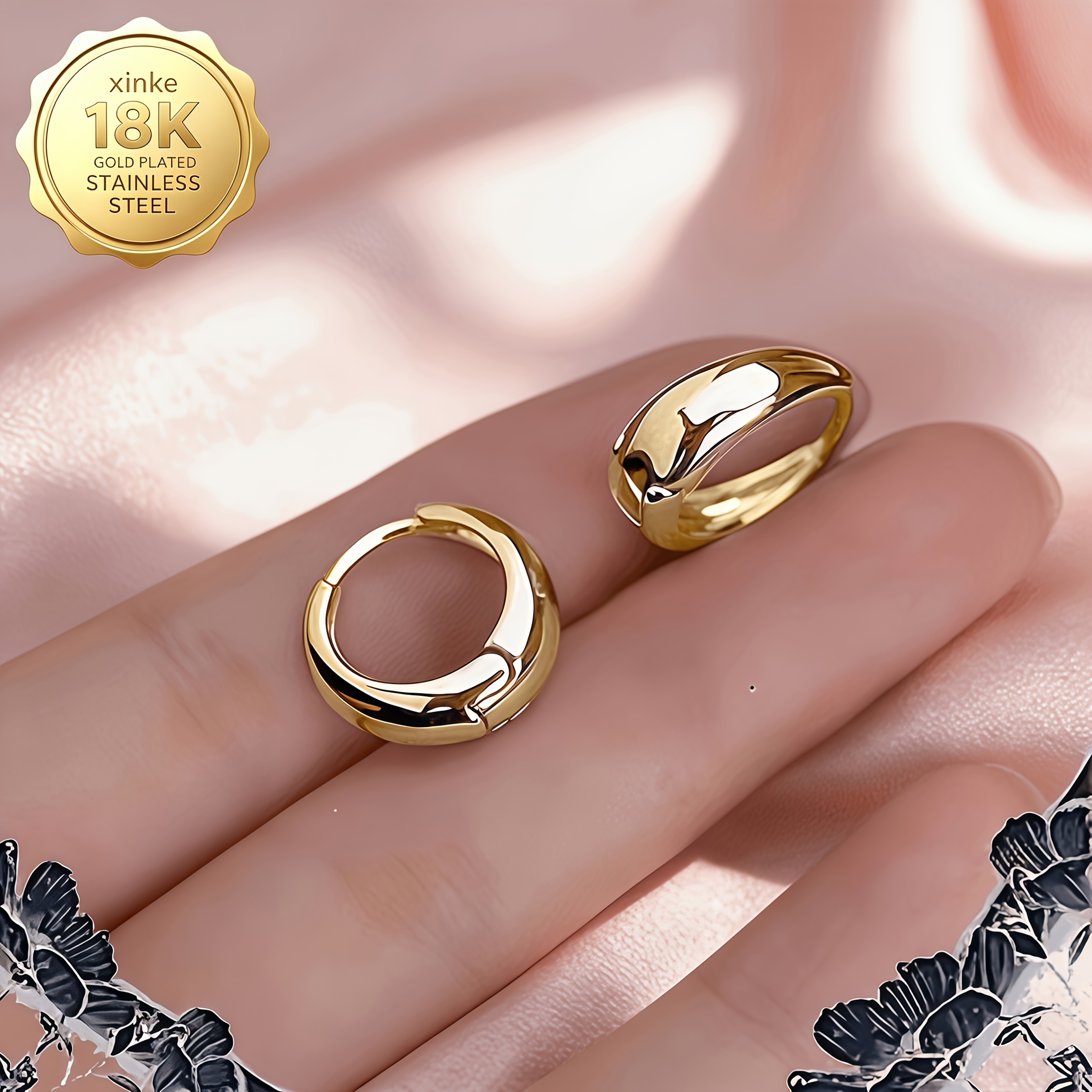 pendientes de acero inoxidable 316     2026 - chapados en oro 18k - anti-oxidación - pendientes hipoalergénicos elegantes y   - joyería   para     - adiciones de joyería para hombres y mujeres - joyería       -  