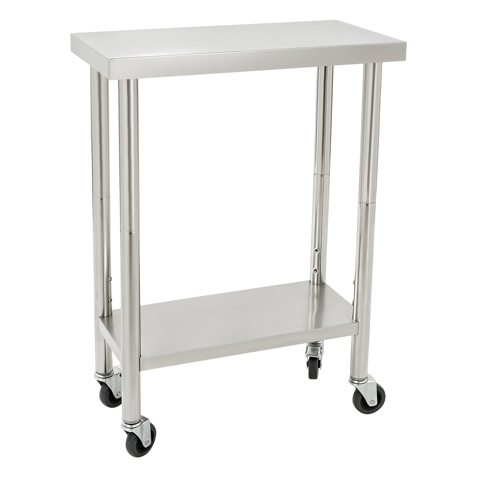 Stainless Steel Table For Prep & Work, Commercial Heavy Duty Food Prep Worktable With Undershelf For Restaurant, Home And Hotel