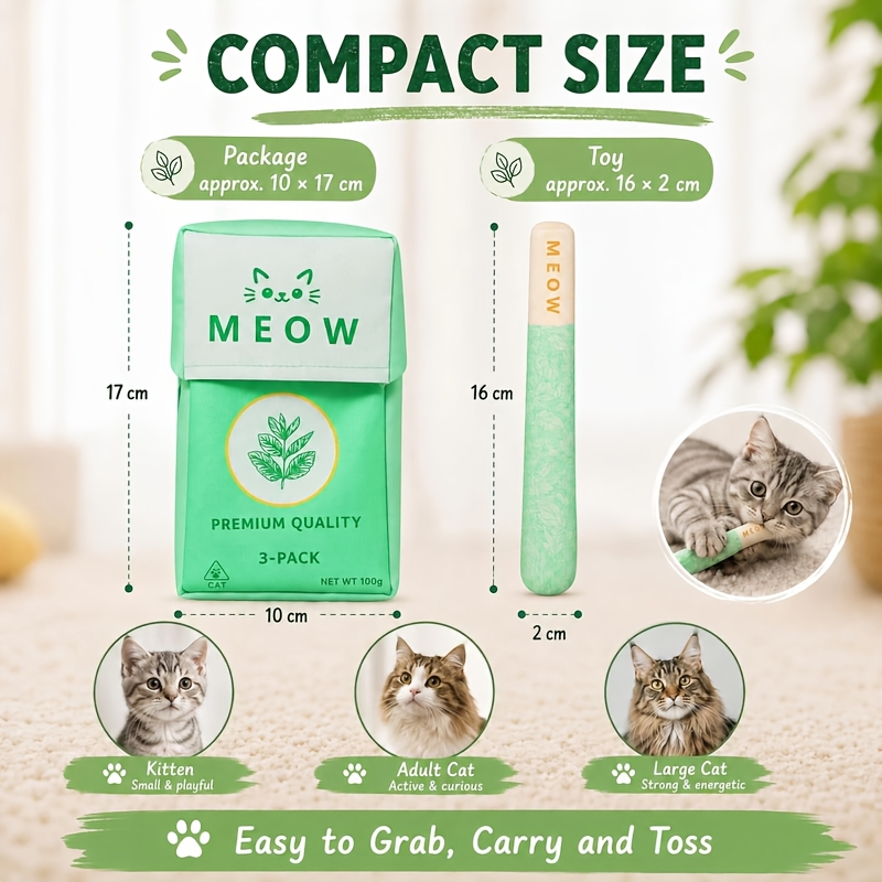 Premium Natural Pet Herb Cat Teething Sticks