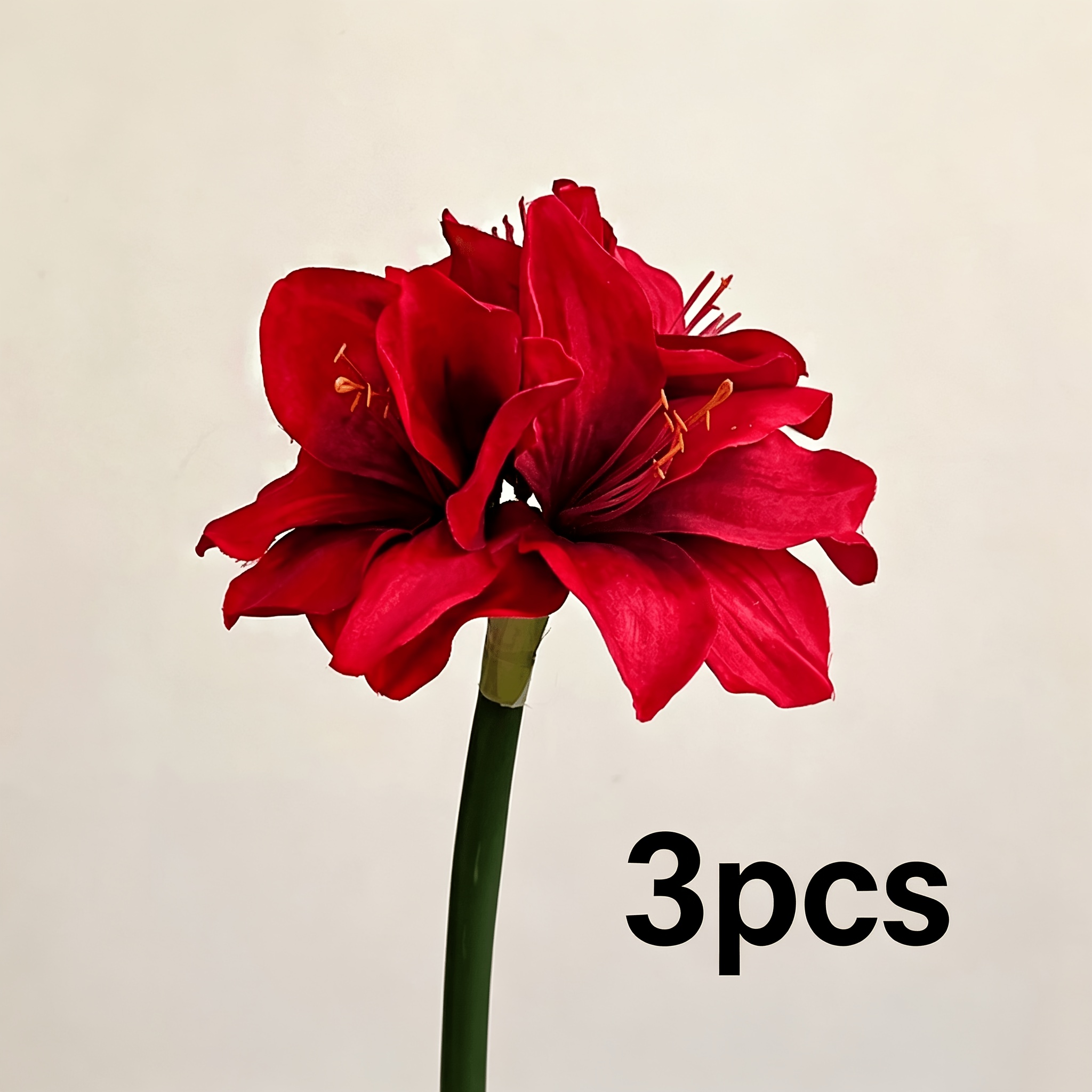 TEMU 3pcs Set Of Artificial Flowers, Realistic Faux With Long Stems, Faux Floral Decor For Wedding Bouquets, Home Vase Arrangements, Parties, And