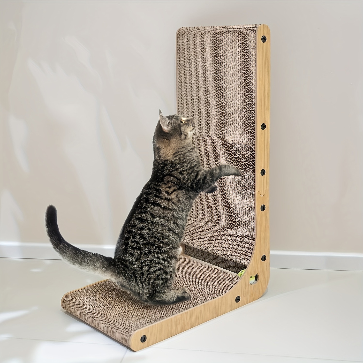 

L-shaped -mounted Cat Scratching Pad - For