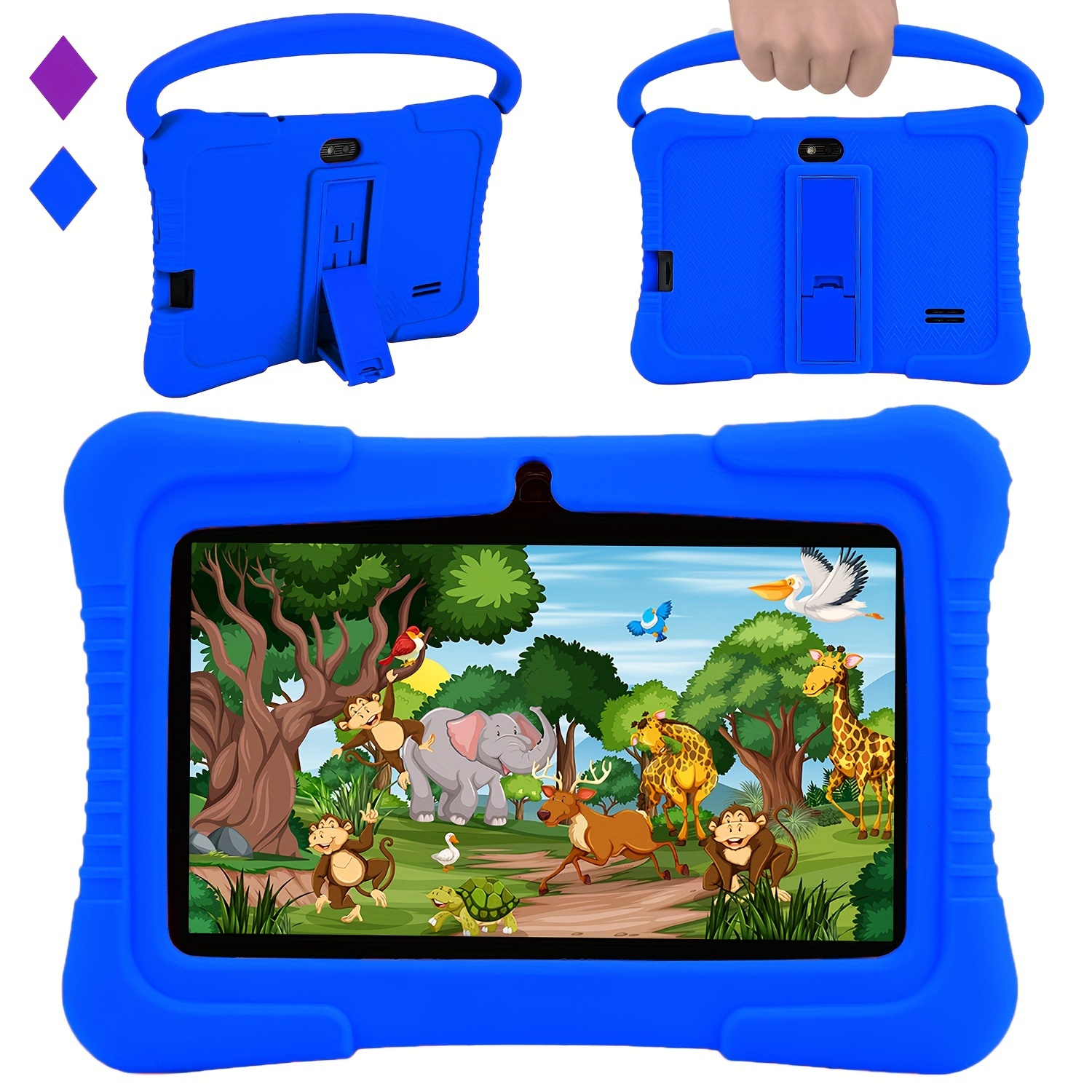 

Veidoo, 7 Inch Kids Tablet, 2gb Ram+32gb Rom, Screen, Wifi, Dual Camera, Educational Games, App, Android Tablet, Tablet With Silicone Cover (dark Blue)