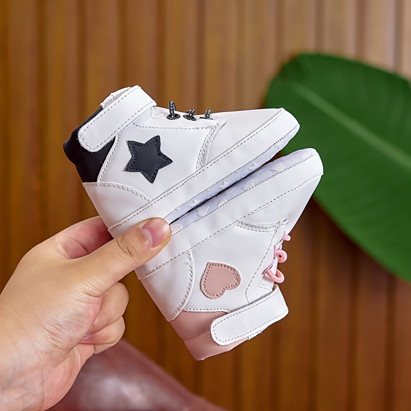 Infant Sports Sneakers, Casual Mid-Top PU Upper with Fabric Inner & Sole, Solid Color, Adjustable Closure, for Daily Wear, Spring/Fall Season, Suitable for Ages 0-1, Indoor Outdoor Sneakers | Midtop Sneakers | Pu Upper Sneakers, Baby Shoes