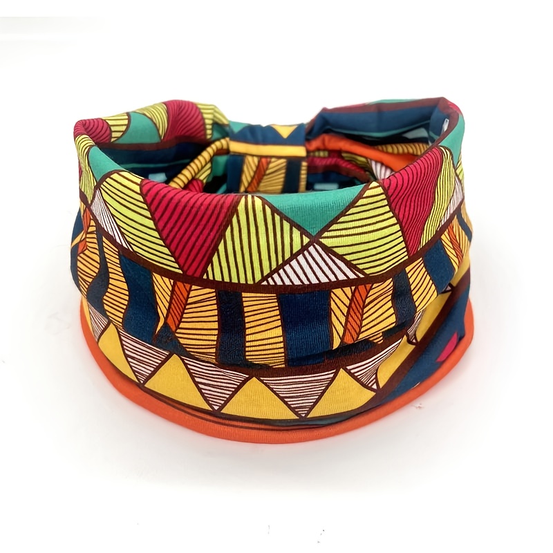 TEMU 1/4 piezas de Mujer Estilo Bohemio, Banda Deportiva Absorbente de , Vintage, Elástica, Antideslizante, Ancha, Pañuelo para el Cabello para Yoga,