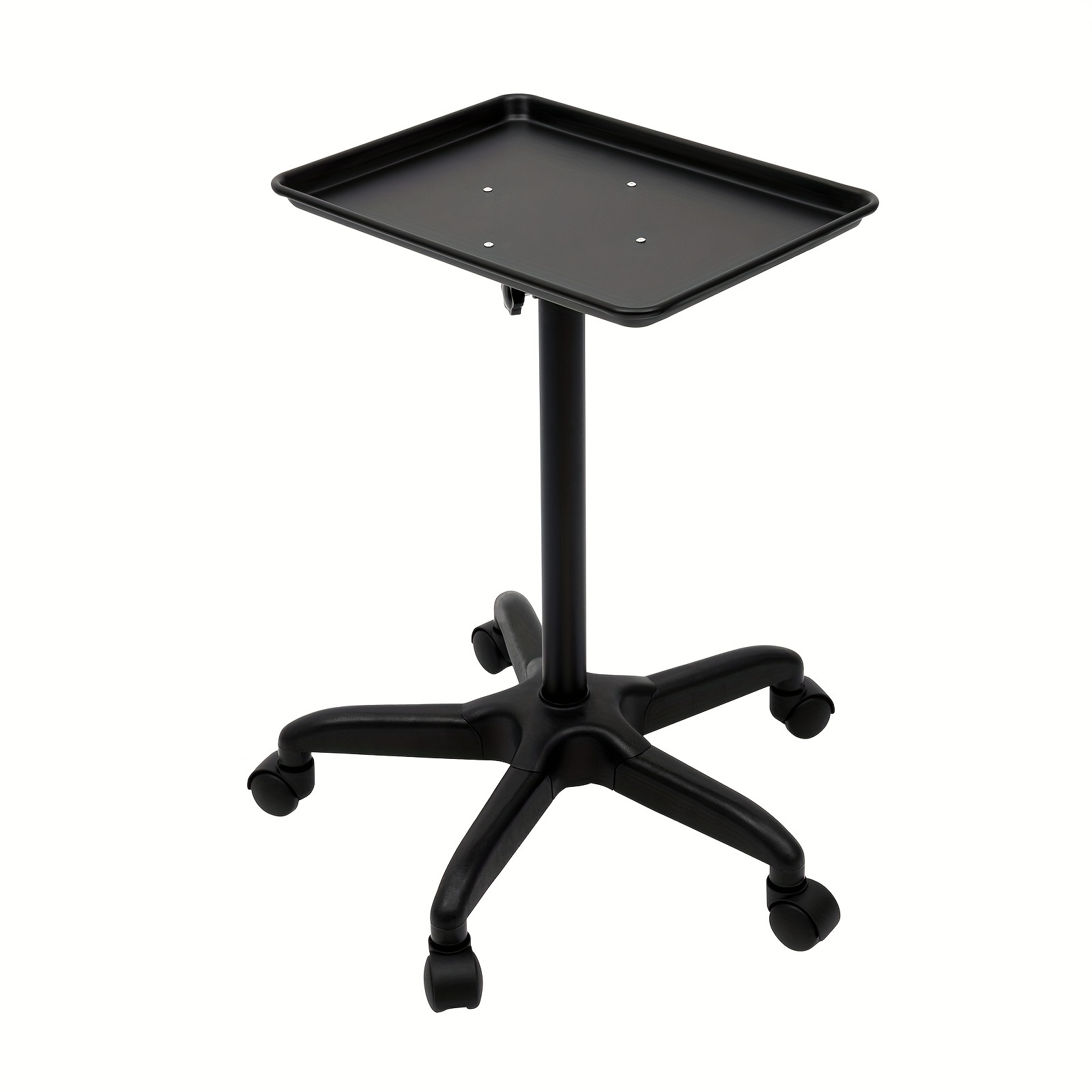 

Rolling Salon Tray With Wheels & Adjustable Height Aluminum Tattoo Tray Trolley