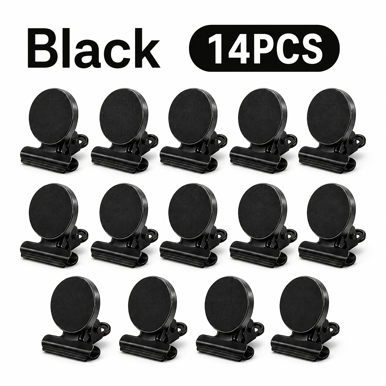 TEMU 9/14/20pcs Magnetic Clips For Refrigerator, Heavy Duty Fridge Magnet Clips For Notes, Photos, Kitchen, Organization