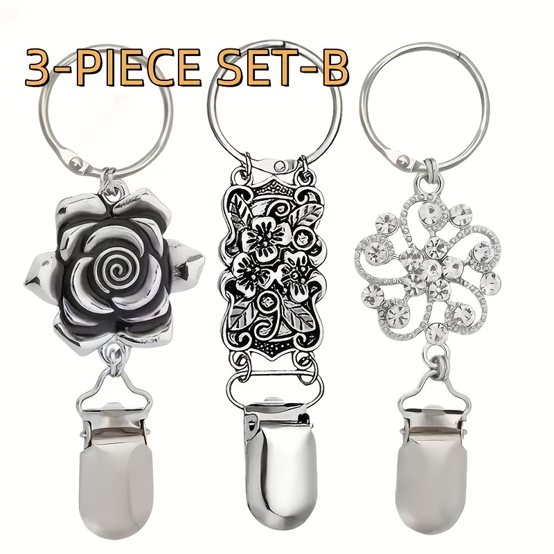 TEMU 3pcs Travel Hat Clips, Ultra-lightweight And Portable, Fix Hats, Essential Additions For Handbags, Backpacks, And Suitcases