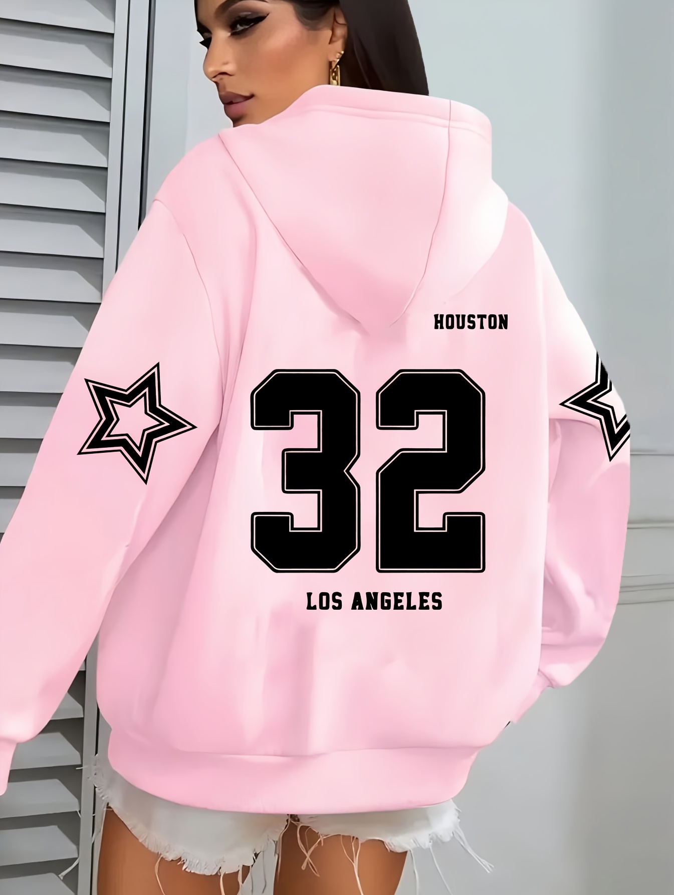 women's plus size pink hoodie comfortable long Temu Bahrain