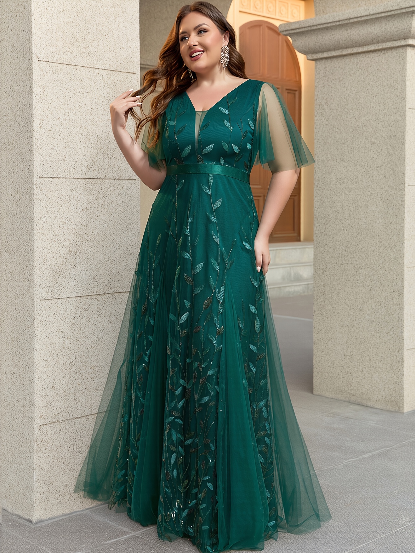 green floral bridesmaid dresses plus size plus size plus size womens v neck leaf dark green floral bridesmaid dresses