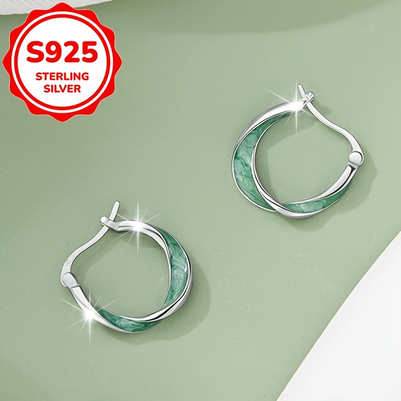 2pcs Women's S925 Sterling Silver Stud Earrings — Elegant Gift