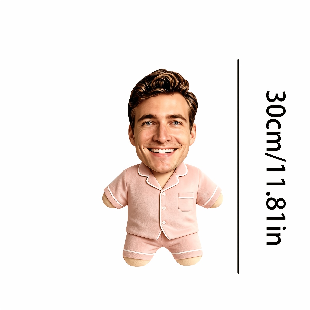 TEMU Almohada de peluche para enterrar tu rostro y extrañarlos sin necesidad de una pantalla. Almohada de muñeco de cara personalizada: una foto para