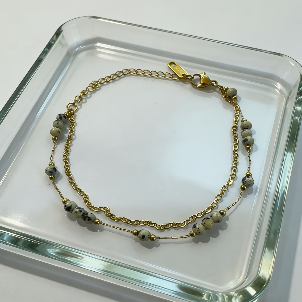 Women's Double-Layer Golden Chain Bracelet