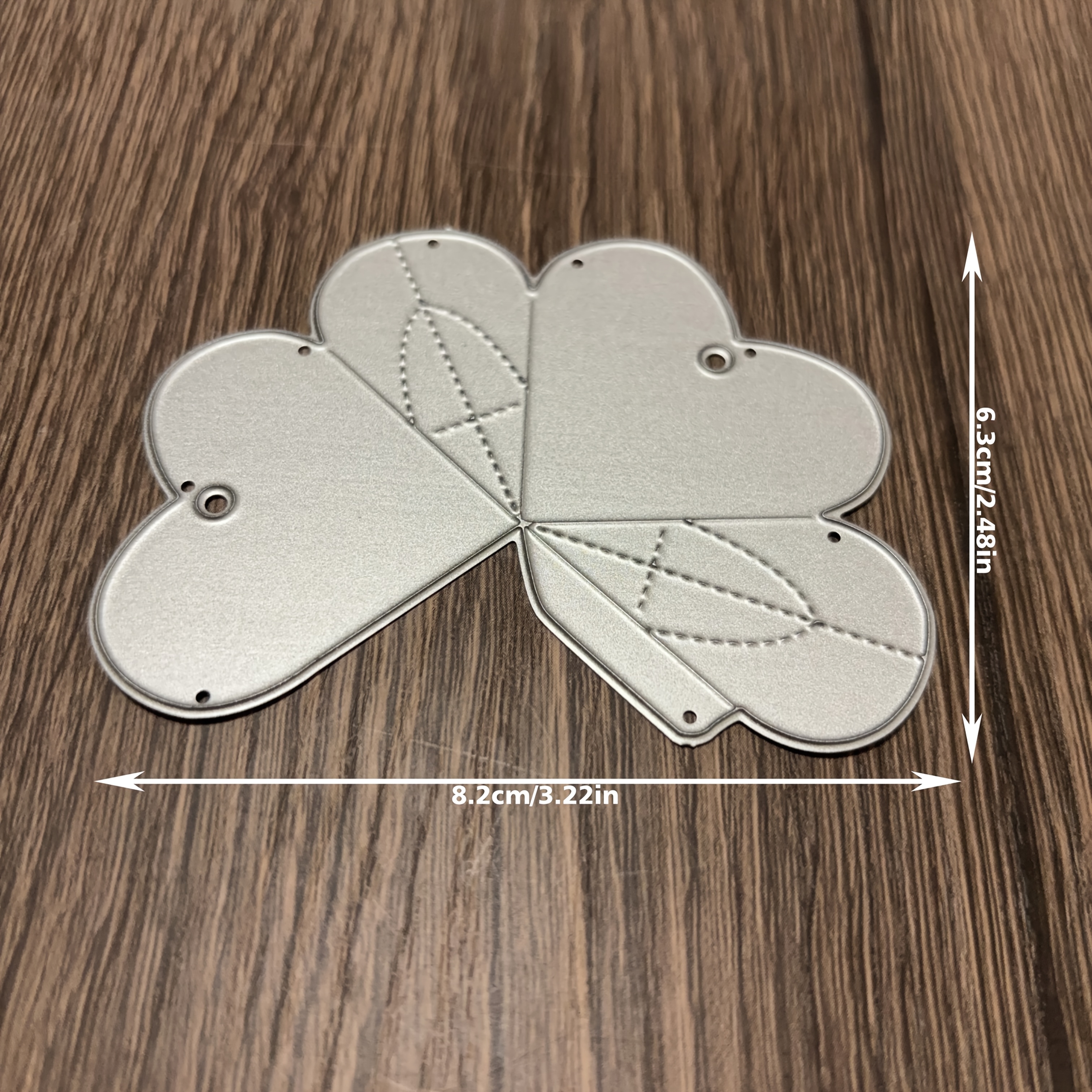 E-shop Faltbarer Herz-Metallschneider für Sammelalben und Prägewerkzeug für Grußkarten, Scrapbooking, Albumpapier DIY Bastelarbeiten