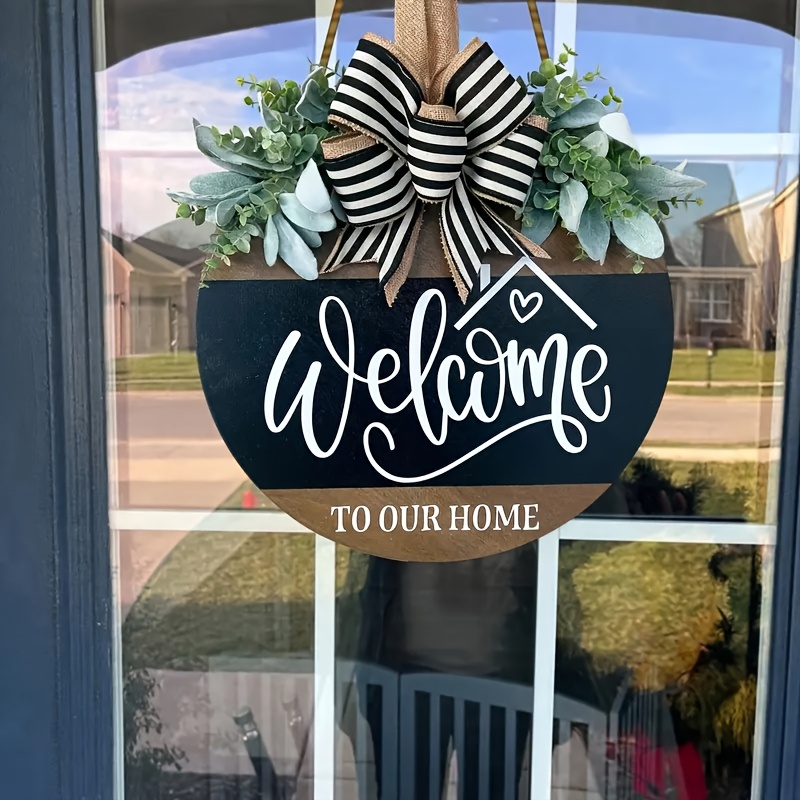 

Welcome Sign - Wood, Wall-mounted, Home Decor For Front Door