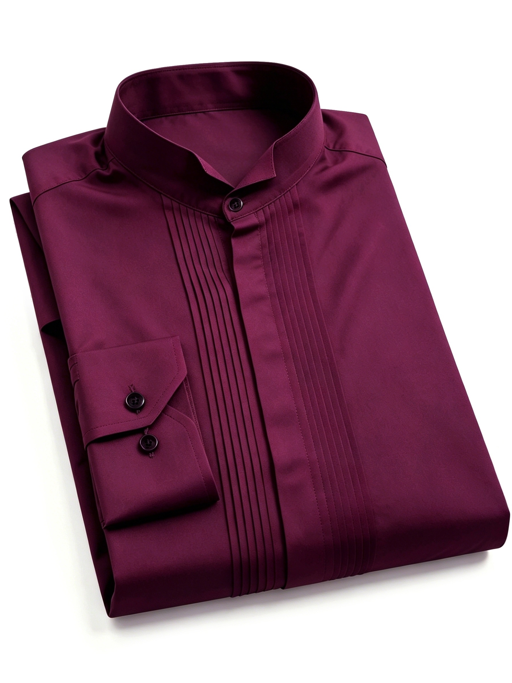 burgundy dress shirt men sold on Temu United States