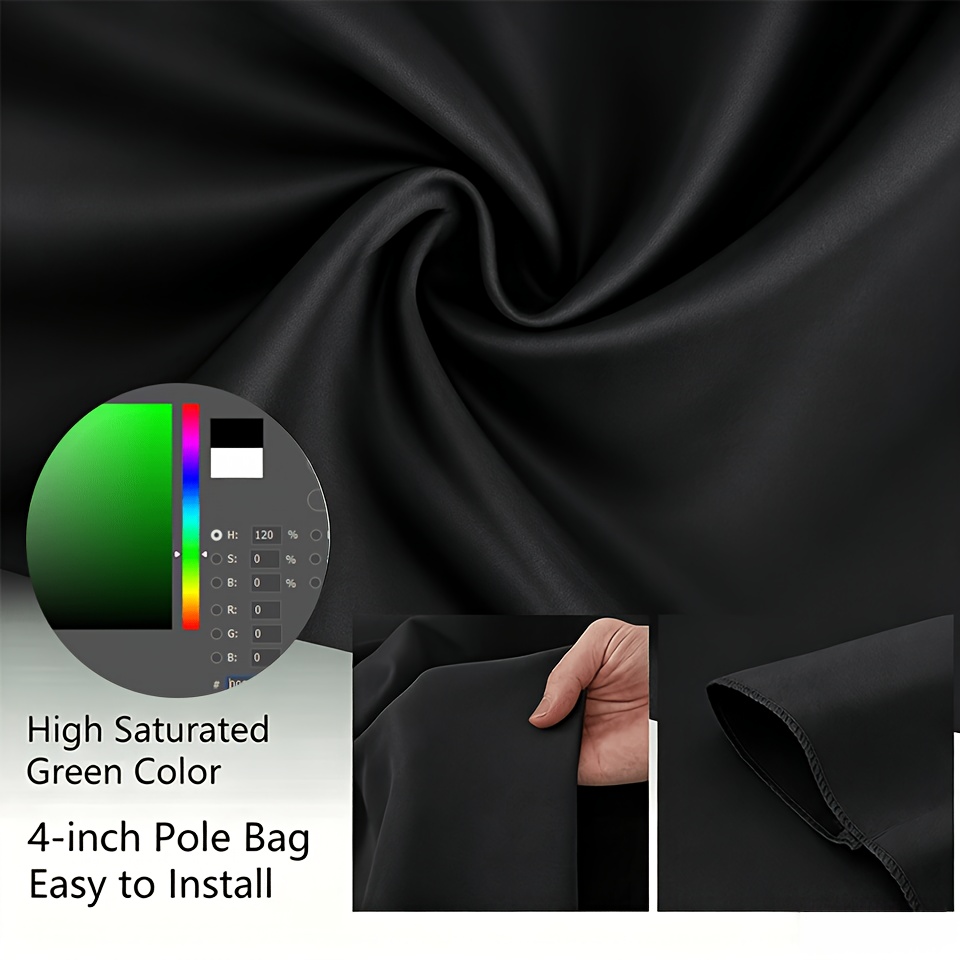 Black Photo Background Cloth - Large Studio Backdrop
