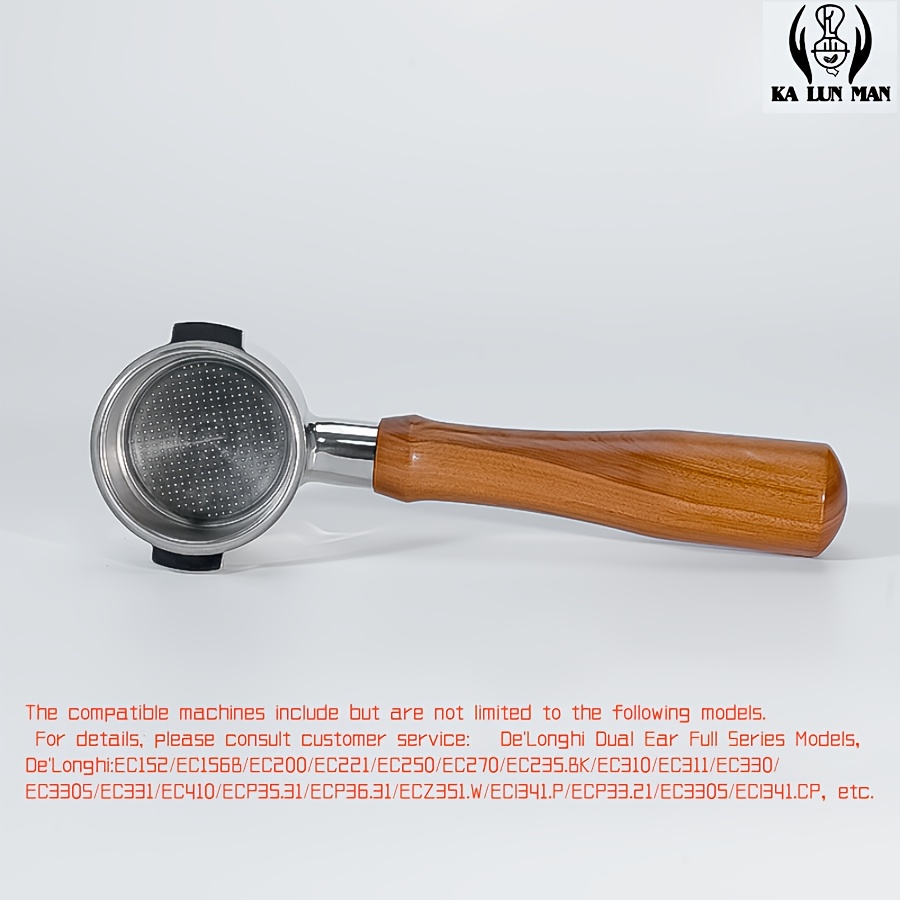 1pc Bottomless Extraction Portion/espresso Tool /304 Stainless Steel/51mm Inner Diameter, 2-lug/natural Portion/suitable For Dual-lugs Coffee Machine