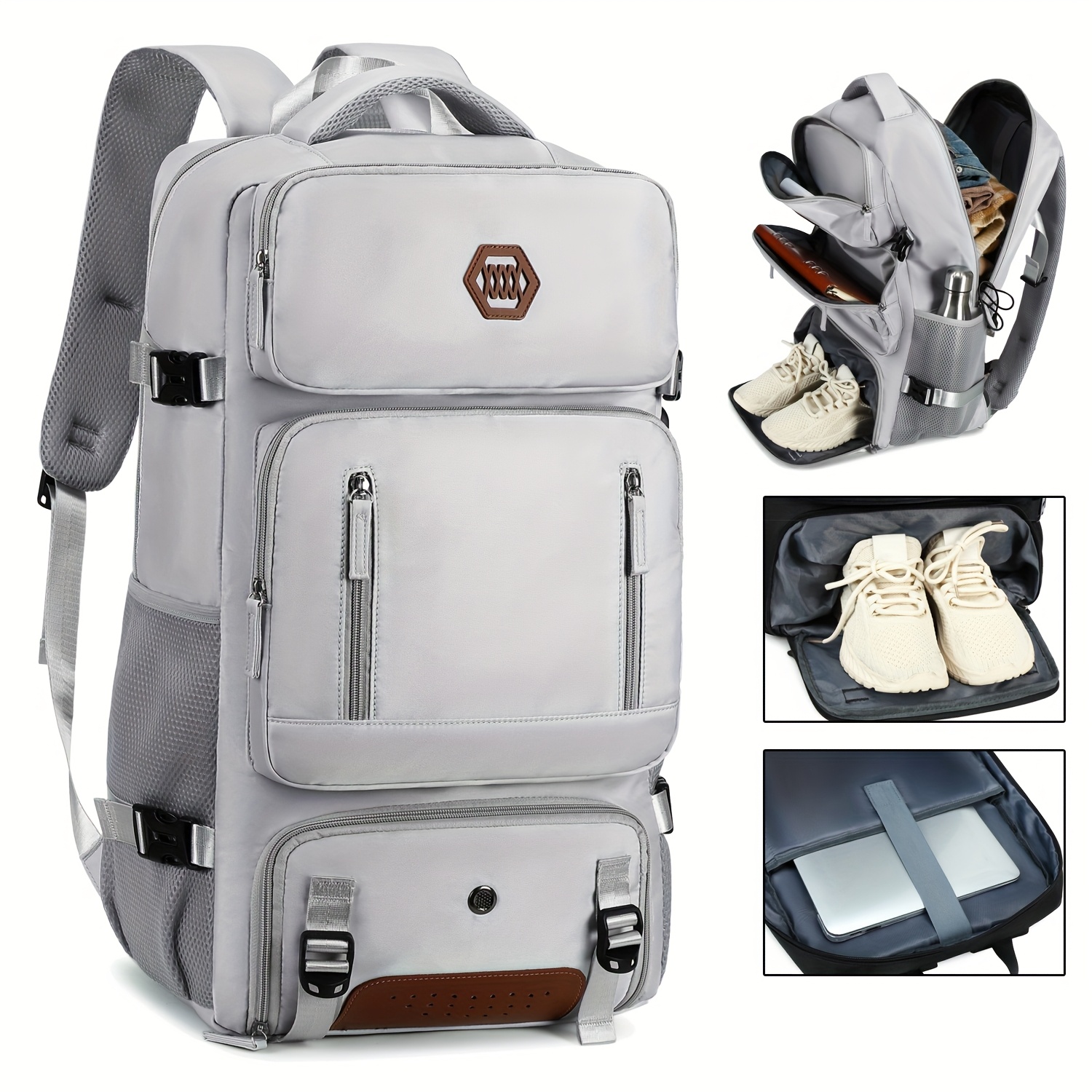 

Travel Backpack, Men's Laptop Bag, Casual Sports Backpack With Shoe Compartment, Weekend Suitable For 17.3-inch Laptops.