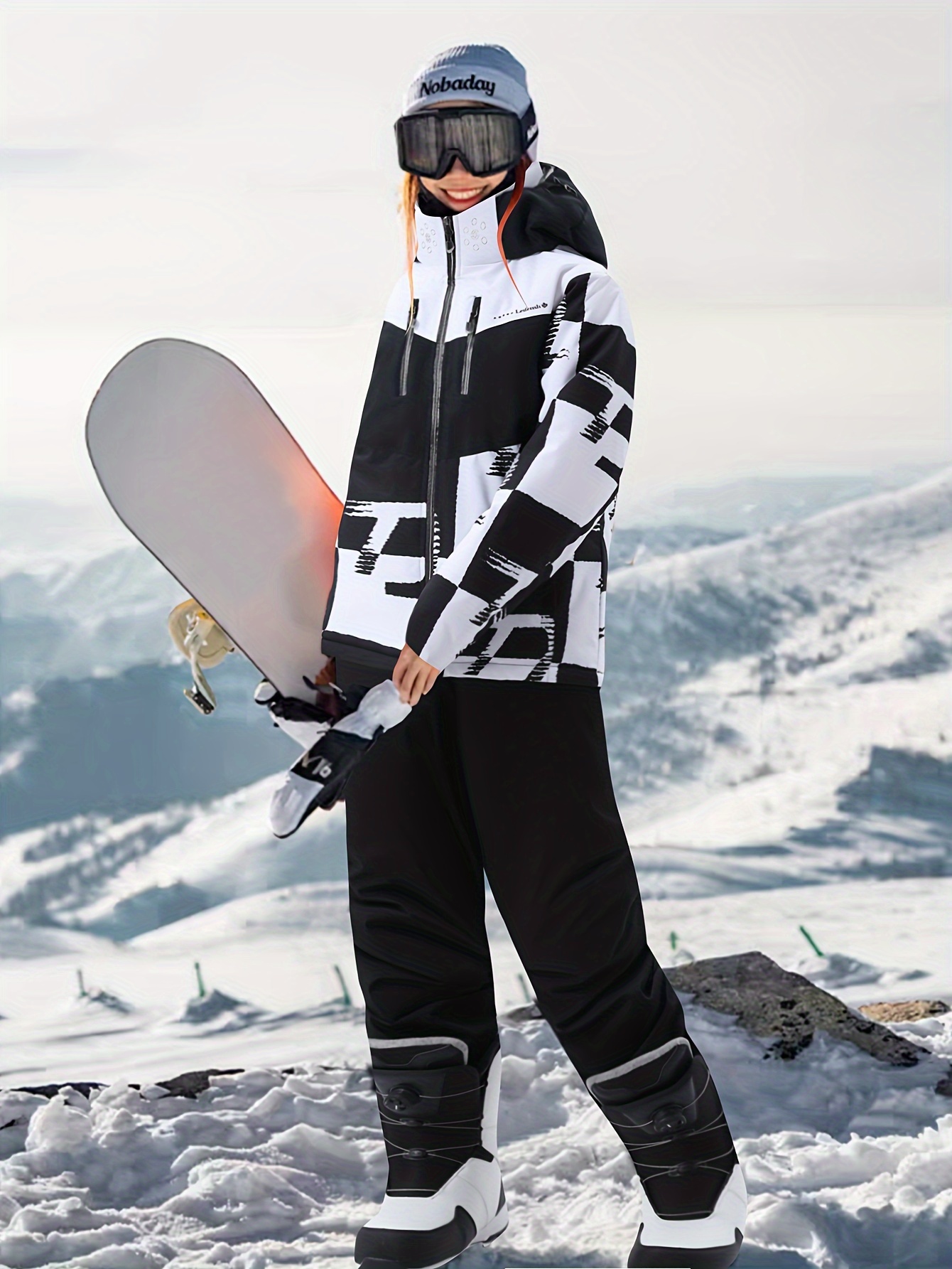 ensemble combinaison ski à capuche femme vêtements d'hiver