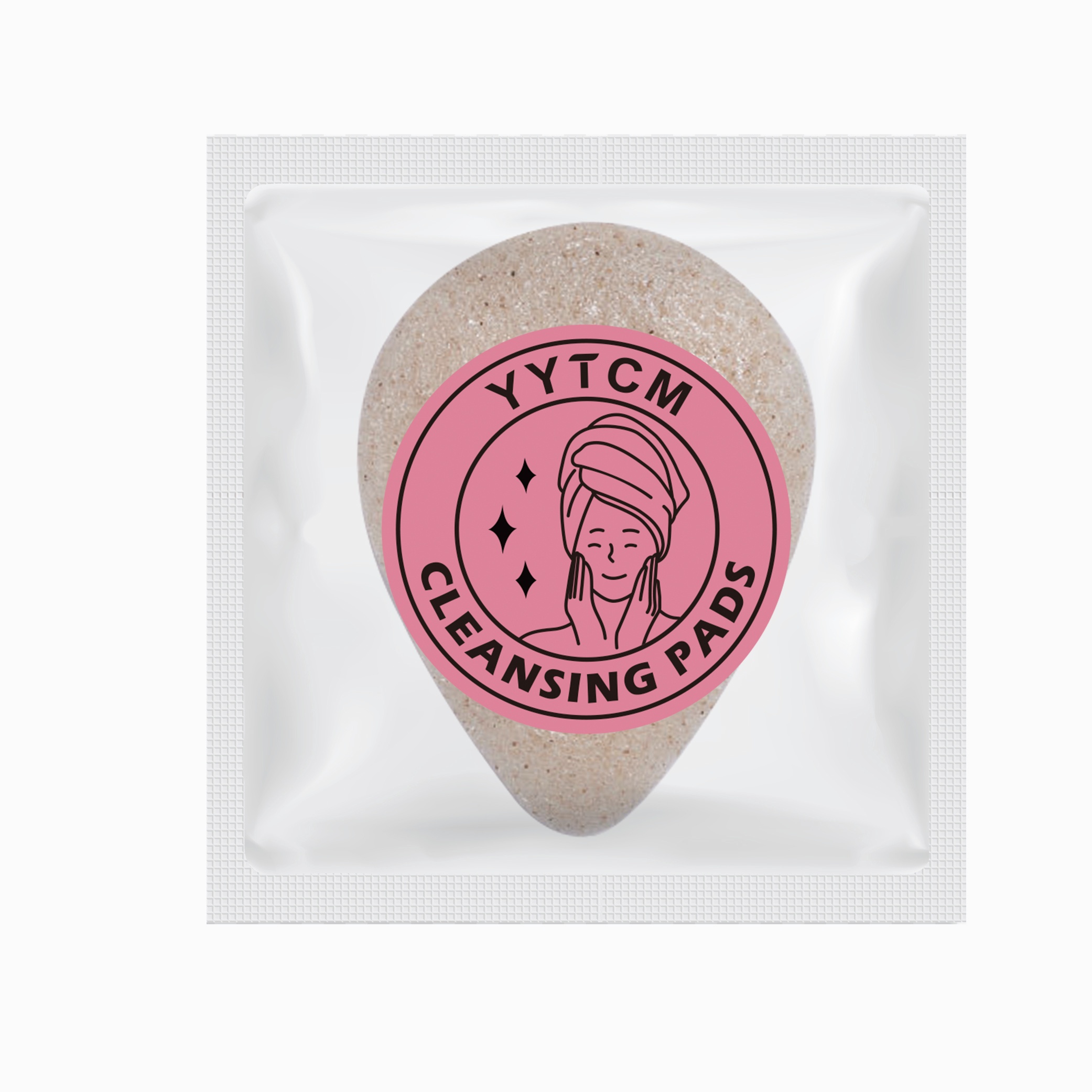 1pc Walnut Seed Konjac Face Sponge, Natural Cleansing Puff For Face, Makeup Removal, And Soft Facial Cleansing Tool