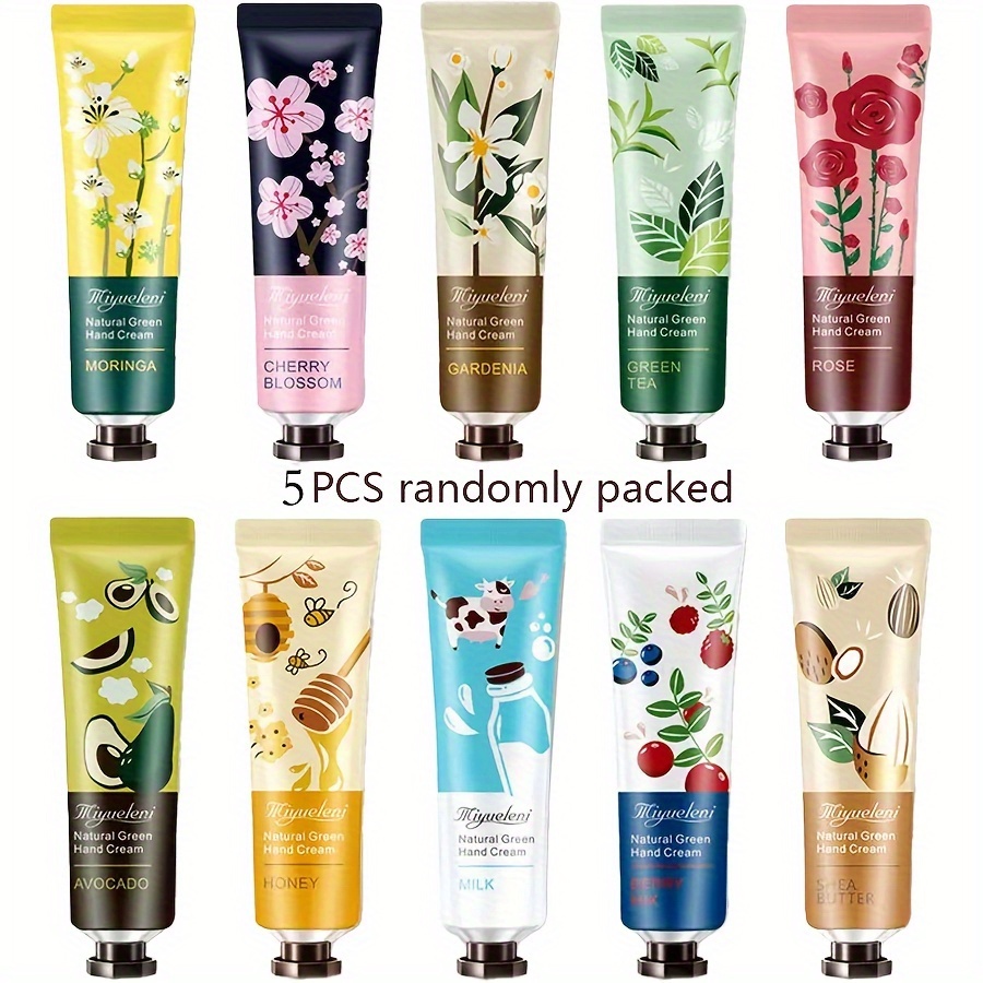 Image of Hand Random Cream Gift Set, Korean Dry And Cracked Hands Mini Hand Lotion, Mothers & Teacher Appreciation & Nurse Week Day Gifts For Women, Natural Moisturizing Hand Lotion Travel Size