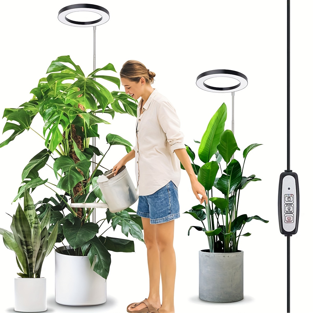

Adjustable Full-spectrum Plant Grow Light: Perfect For Indoor Plants - Usb Powered, No Battery Required