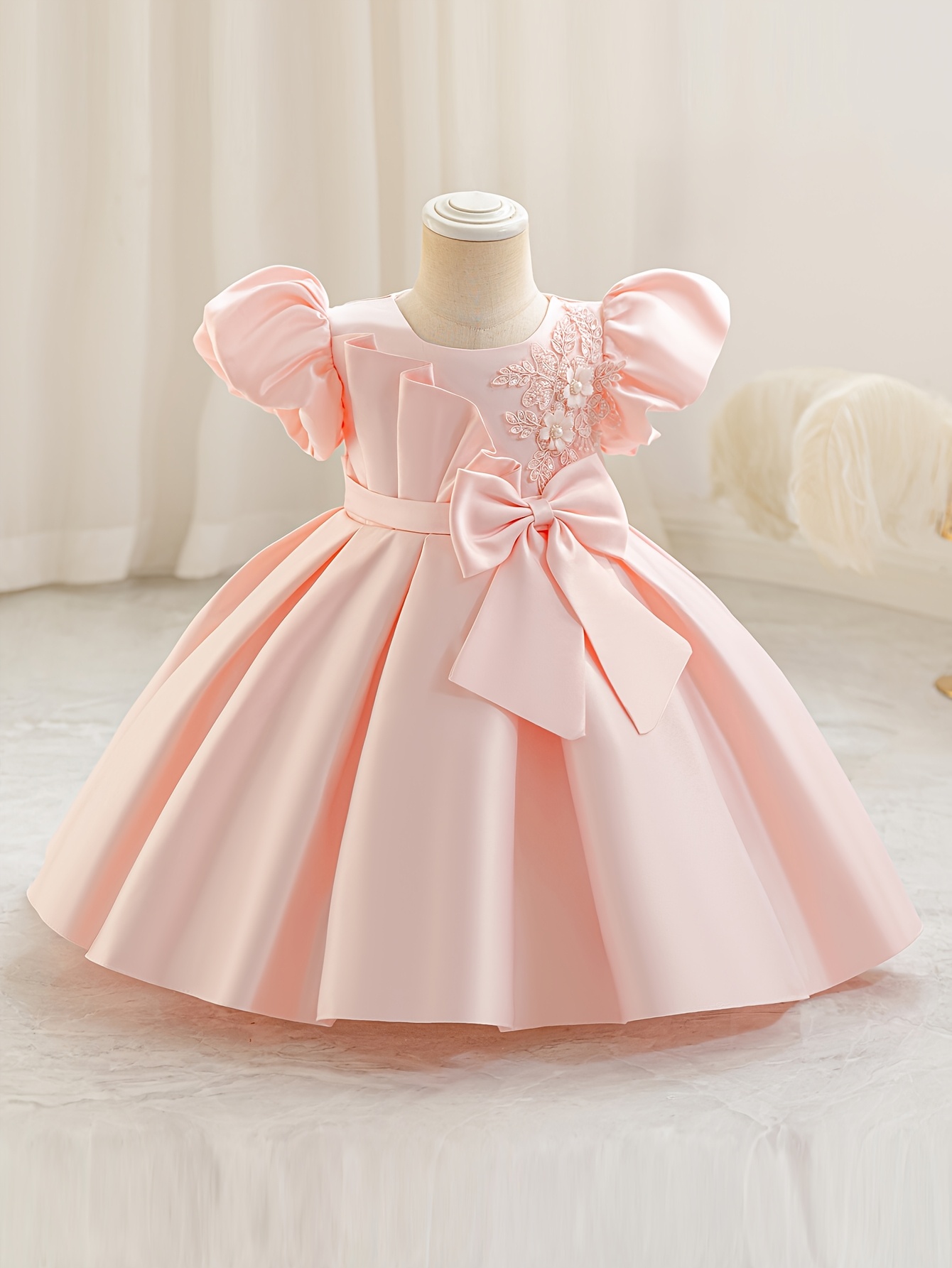 birthday princess dresses for toddlers Kids Girls Glitter Puffy Sequin Princess Birthday Dresses – Children's  Territory a Unit of VIC&SI LLC main image 0