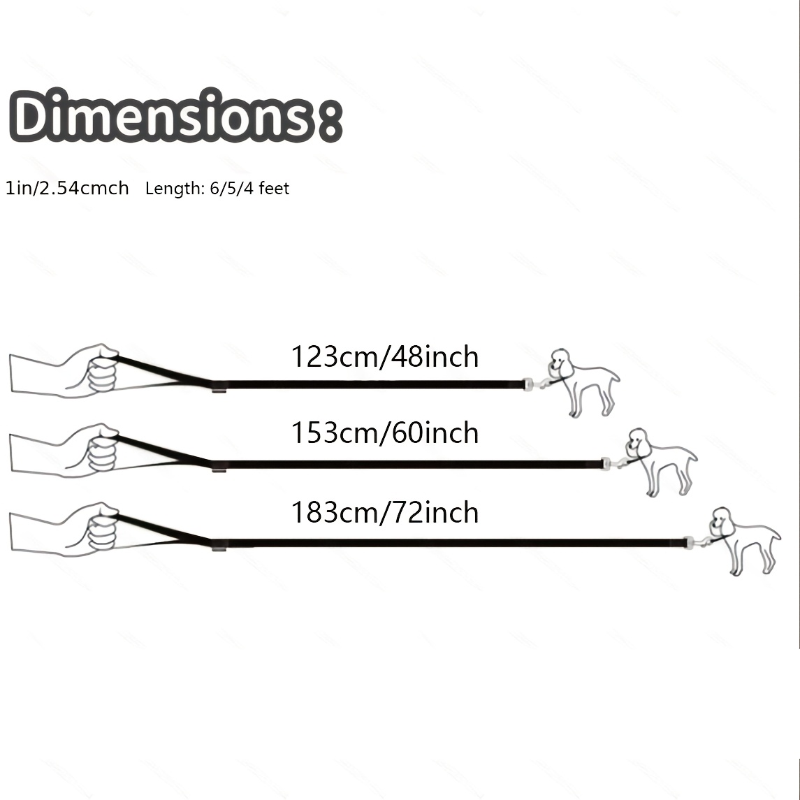 double sided same color dog leash for pets high strength nylon   1 inch width   in 6ft 5ft 4ft lengths suitable for walking and training medium to large dogs