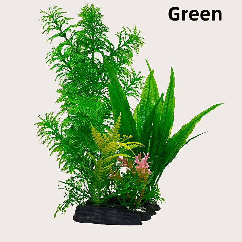 1pc Of Aquarium Artificial Aquatic Plant, Made Of Durable Pvc Material, A Realistic Aquatic Plant Ornament For Aquarium And Fish Tank Decoration