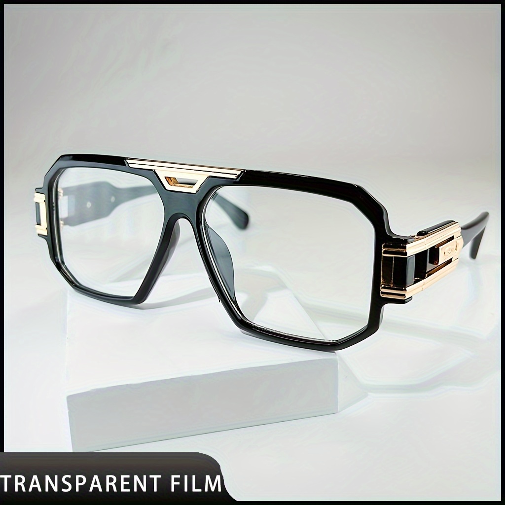Lentes de sol/gafas-montura vintage/cuadrada-montura negra/lentes