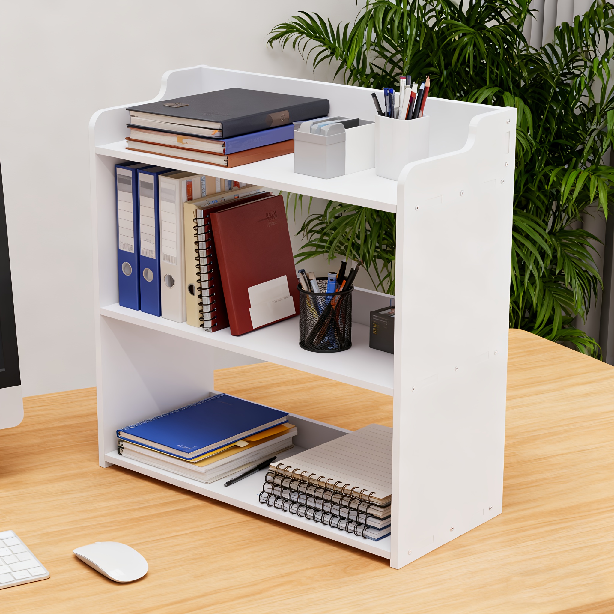 E-shop Desktop Regal Organizer - Desktop Bücherregal, Tischregale Kleine Bücherregale Freistehende Display Aufbewahrungsregale, Schreibtisch Organizer
