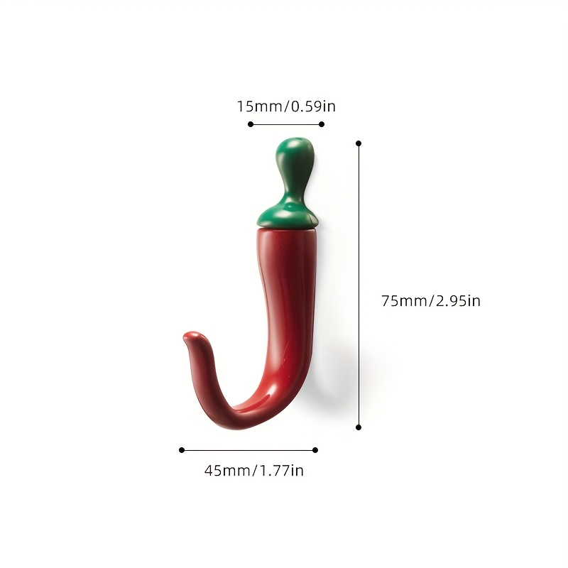 TEMU Pepper Clothes Hook, Wall Hanging Clothes Hooks, Clothes Hat Decorative Hooks
