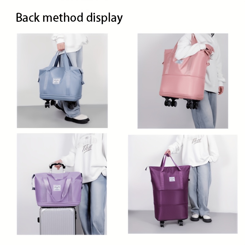 Extra Large Expandable Travel Suitcase with Randomly Colored Wheels