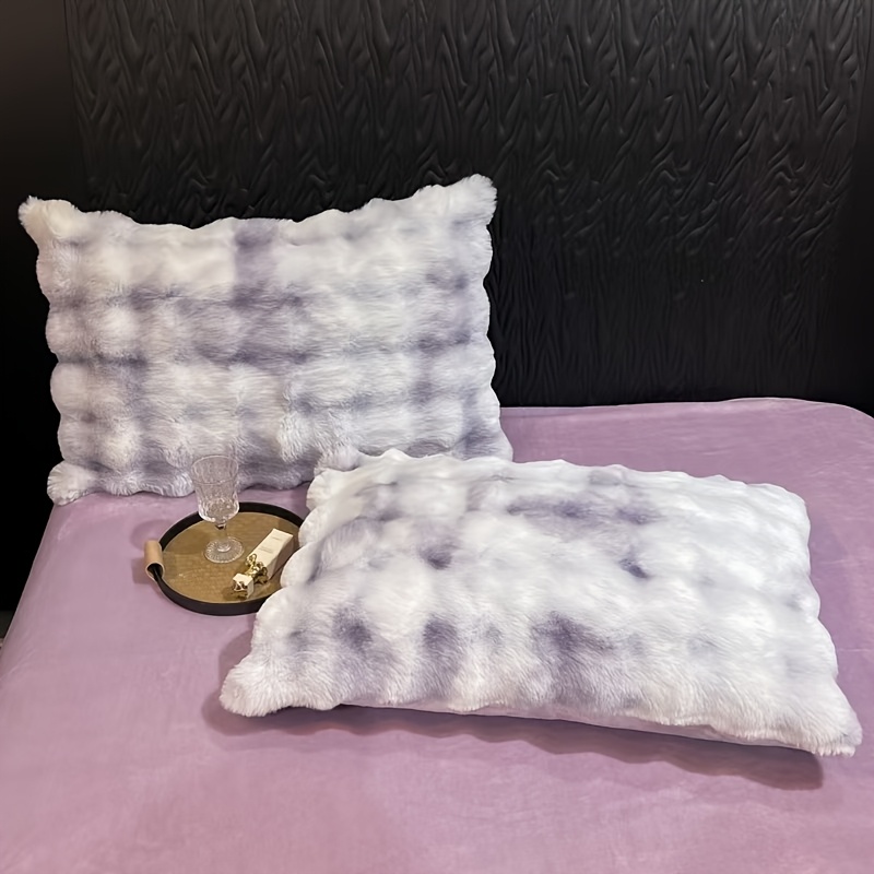 TEMU Lot de 2 taies d'oreiller à grosses à grammage , protège-oreillers, style simple avec tissu doux, confortable et hypoallergénique, convient pour