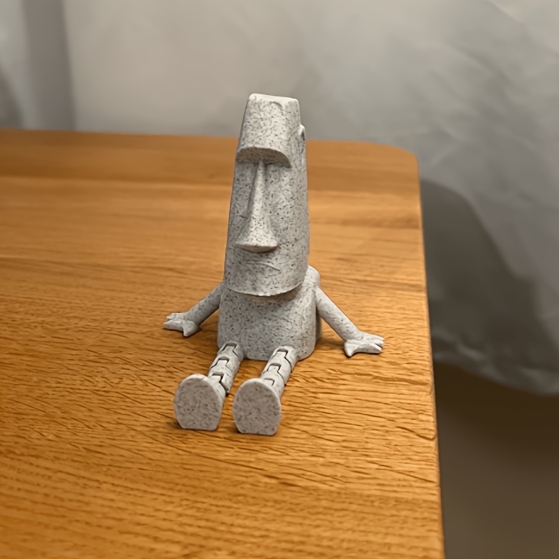 Poseable Moai Figure 3d Printing