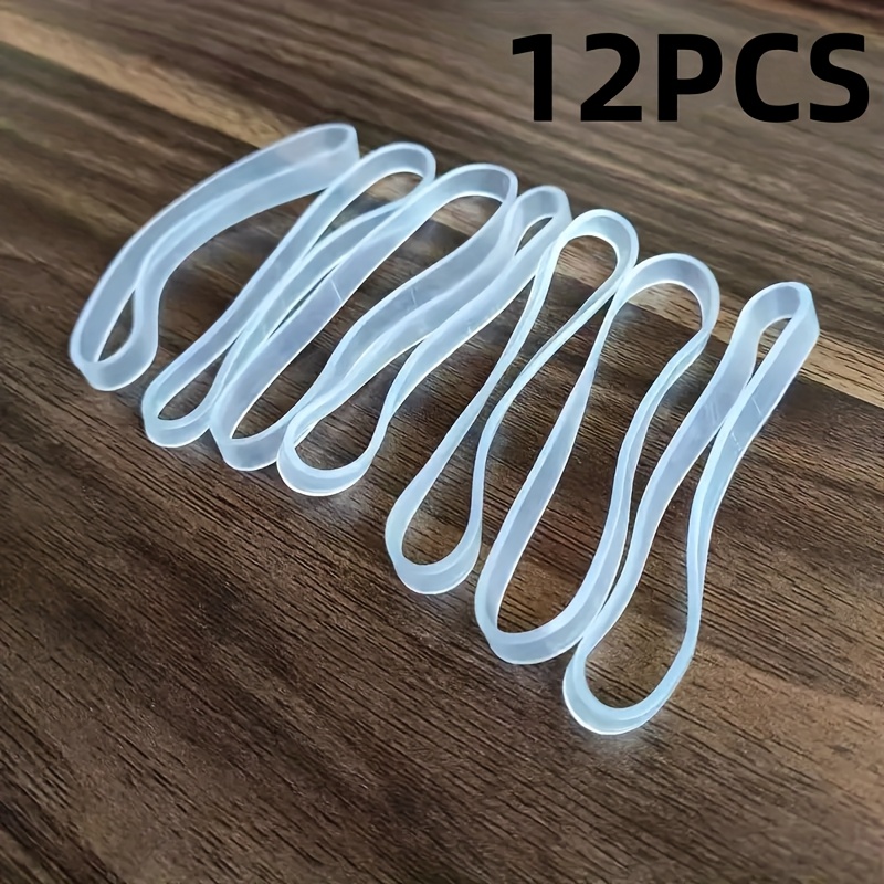 High-quality Stretchable Durable Transparent White Silicone Rubber Strong Elastic Loops, Suitable For Office, School, And Home Use, Office Supplies
