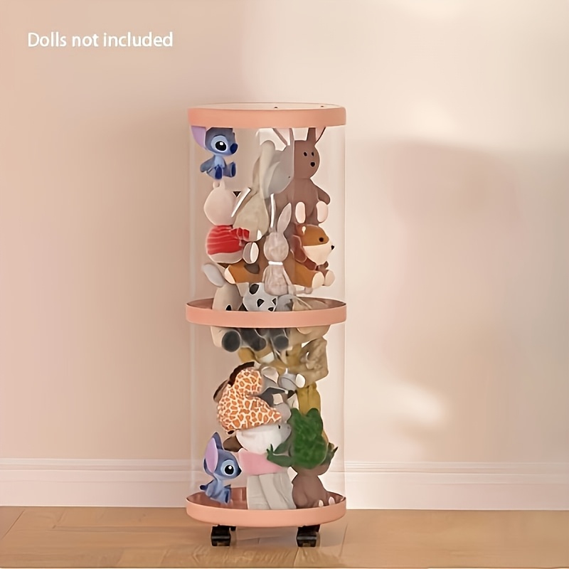 Stuffed Animal Storage Tube 51x11 Inch Toy Storage PET Transparent