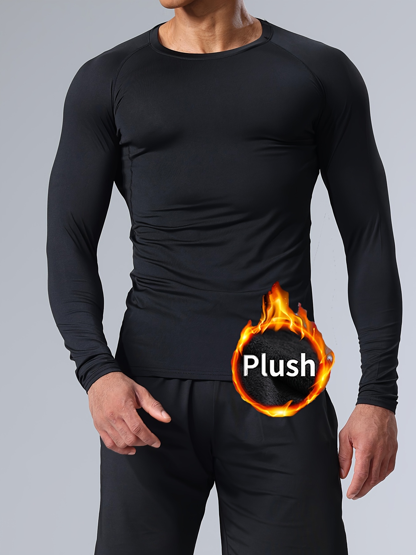 3 peças de camisetas térmicas de para homens - Temu Portugal, image size:800x1067