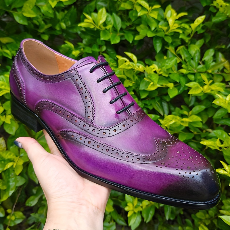 fashionable business mens oxford shoes elegant style british - Temu
