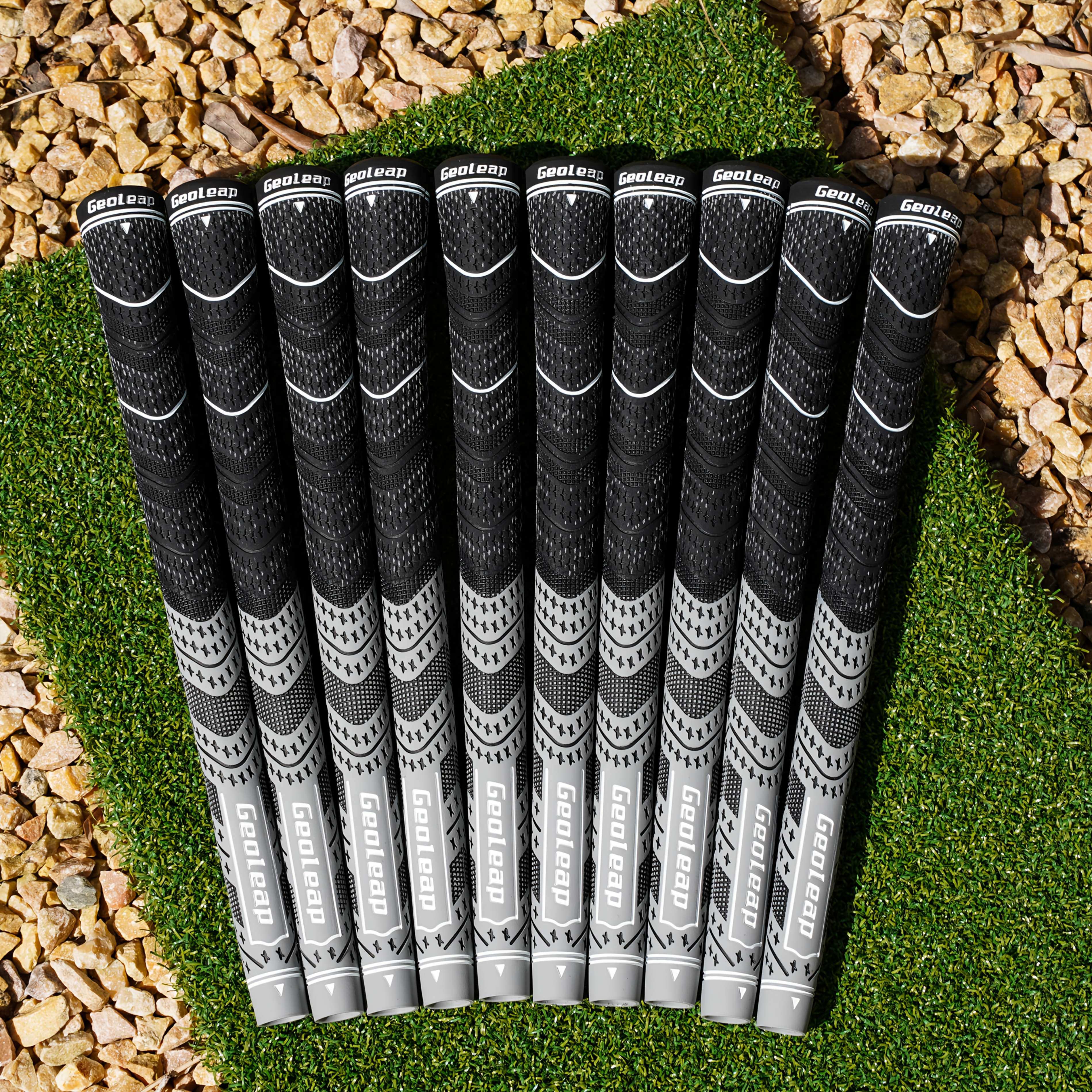 TEMU Geoleap 10pcs Poignées de golf toutes saisons Contrôle supérieur et tactile antidérapante pour hommes Standard/Moyen/Jumbo