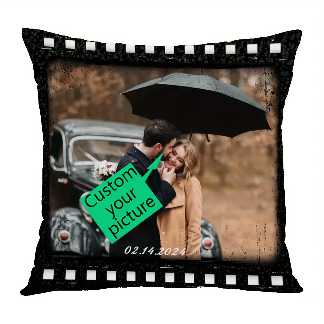 

Customizable Soft Plush 18x18 Inch Pillow Cover - Perfect Gift For Family & Friends, Single-sided Design, Ideal For Home, Car, Bedroom, Living Room Decor (pillow Not Included)