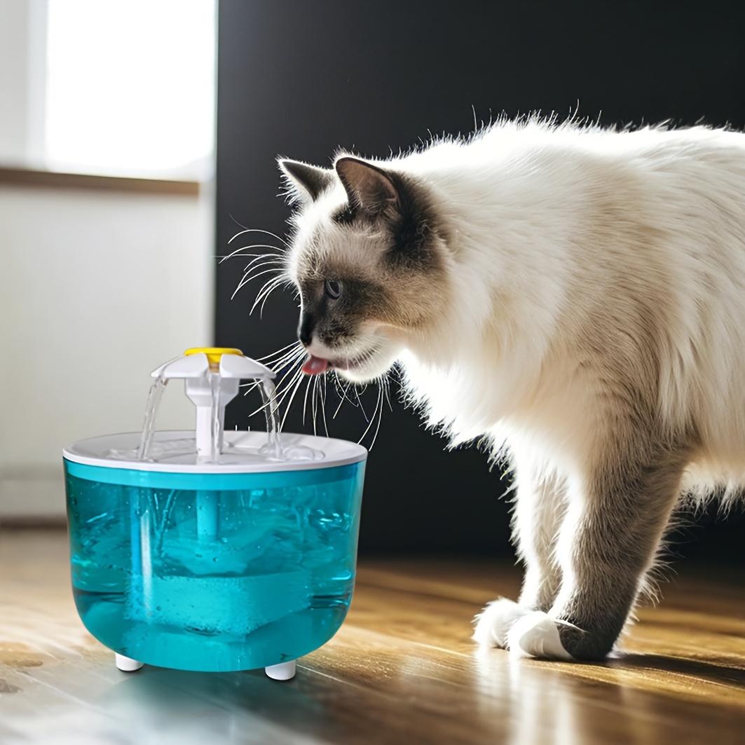 Image of Pet Water Dispenser Automatic Flower-shaped Water Fountain For Cats Large Pet Water Dispenser For Dogs Automatic Cat Water Fountain With - Suitable For Cats - Capacity - Can Be Used For Dogs